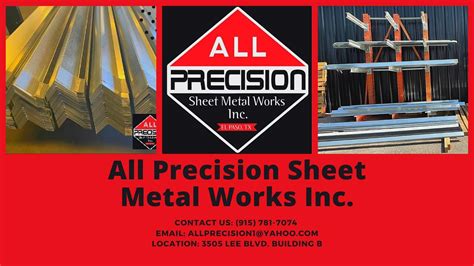 all precision sheet metal works el paso tx|sheet metal fabricators near me.